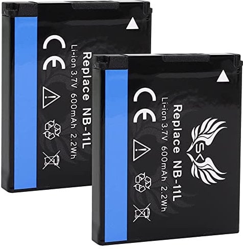 2x SK Battery Replacement for Canon NB-11L / NB-11LH | 600mAh | for IXUS 133 170 175 180 185 190 275 HS 285 HS // PowerShot SX420 is SX430 is SX432 is A4050