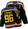Mighty Ducks Jersey Movie Eishockey Trikot S-XXL Charlie Conway #96 Adam Banks #99 90S Hip Hop Kleidung für Party, #96 Blau, Mittel