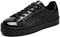 UUBARIS Damen-Tennis-Sneaker, glitzernd, neonfarben, glitzernd, Strass, Bling, Hochzeit, Brautschuhe, glänzende Paillettenschuhe, Schwarz Glitter, 38 EU