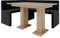 Eckbank Akiko mit Tisch - Eckbankgruppe für Ihrem Esszimmer, Küche modern, Sitzecke, Essecke. Perfekt für Küche, Büro und Rezeption. Solide und Starke Verarbeitung (INARI 100, 196x142 rechts)