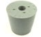 1x Gummistopfen Stopfen mit 9mm Loch (35/29mm - Höhe 3cm)