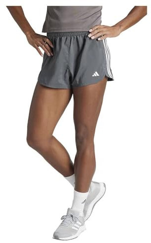 adidas Damen Pacer Training 3-Stripes Woven High-Rise Shorts Lässige, GRESIX/White, M 5 inch