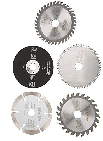 CHICIRIS Kreissägeblatt, Sägeblatt Ø 85 x 15 x 1,5 mm, 5 Stück Circular Saw Blade, Mini Hartmetall Kreissägeblatt, für Schneidwerkzeug, Holz, Metall, Alu