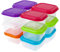 GWAWG 12 PCS Small Plastic Containers with Lids Food Storage Pots 6 Colors for Baby Kid Toddlers Use to Fit Snack Sauce Meal Yoghurt Ice Cream Salad