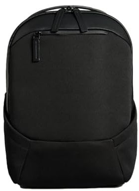 Troubadour Apex Kompakter Rucksack aus hochwertigem, veganem, wasserdichtem Material – Laptophülle, Komfortgurte, Schwarz, Apex 3.0 Compact, Reiserucksäcke