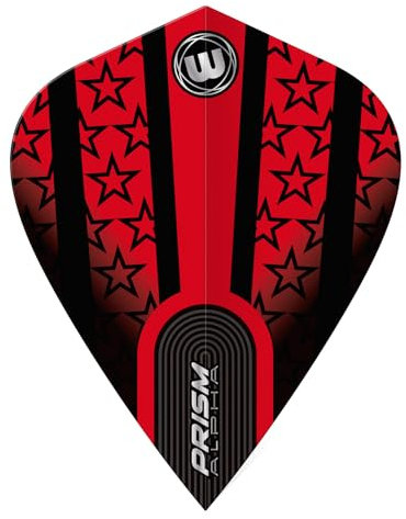 Winmau Prism Alpha Kite Red/Black - Dart Flights