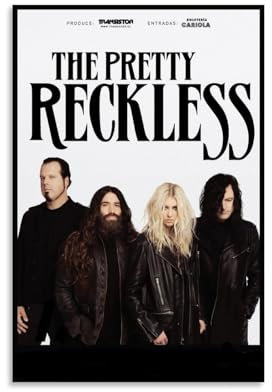 The Pretty Reckless Musikposter, Albumcover, Poster, Bandposter, Retro-Poster, Schlafzimmer, Musikposter, Rapper, Poster, Wandkunst, Leinwandposter, Raumdekoration, ästhetische Poster, Druck,
