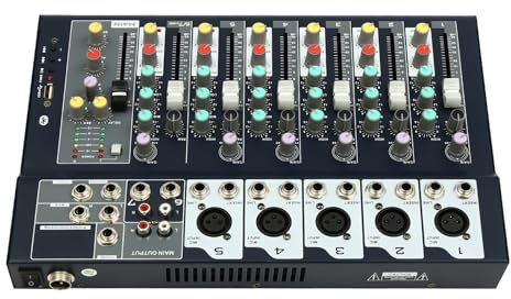 Professioneller Mixer 7-Kanal-Band-Mischpulte Stereo-Equalizer für die Aufnahme von DJ-Bühnen-Karaoke-Musikanwendungen