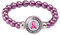 Générique Bracelet de Sensibilisation Cancer du Sein 2024 Accessoires de Sensibilisation Cancer du Sein Bijoux à Breloques pour Femmes Choix Bijoux Ruban Rose Bracelet Octobre Rose (1.8x7x7cm)