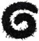 FeelfunFeather Schwarze Federboas, 120 g, 2 Yards, Truthahn-Chandelle-Federn, Boa für Bastelarbeiten, Hochzeit, Party, Tanzen, Halloween, Weihnachten, Zuhause, Kostümdekoration