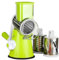 TECTECHT Maison culte maisonculte RotoChef - Mandoline a légumes Manuelle Coupe Legumes Multifonctions avec 3 Lames de Tambour Détachables pour Pommes de Terre, Carottes, Fromage, Forte Aspiration