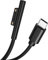 AIYEEN USB-C Male to Surface Magnetic Charging Cable, Supports PD up to 45W (15V/3A) Fast Charging, Compatible with Microsoft Surface Pro 7/6/5/4/3 Go/Book Surface Laptop 4/3/2, 0.3m/0.98ft