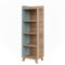 Vicco Badregal Karen, Sonoma/Blau, 40 x 128 cm mit 4 Fächern