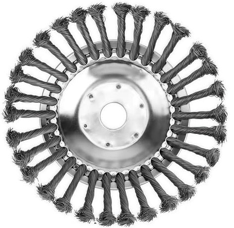 ILESTDG Inovia G60 Pro - Coupe Bordures - Kit Complet Tête De Coupe en Acier avec Fils Torsadés - Brosse De Désherbage pour Débroussailleuse (8 Pouces/Nouveau Style)