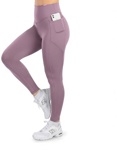 SMILODOX Leggings Damen SoftFeel Leticia, High Waist Yogahose mit seitlichen Taschen, atmungsaktiv & schnelltrocknend, 4-Wege-Stretch, Feuchtigkeitsabweisend, ideal für Yoga, Pilates & Alltag