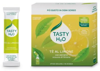 NEAVITA Tasty H2O Tè al Limone 12 stick 2,5 g