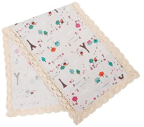 PEPLAYTAL Funda Microondas Torre Cubierta de Polvo con Bolsillo de Almacenamiento Decorativa Funcional Cocinas Oficinas