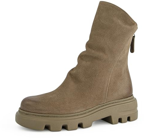 Paul Green Damen Ballerinas mit Absatz 8253-000 Weite XX-Schmal Reißverschluss