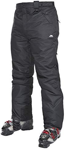Trespass Herren Skihose Mit Knöchelreißverschlüssen, Knöchelgamaschen & Seitenbelüftung Bezzy, Black, S, MABTSKF20001_BLKS