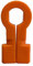 Grevinga - Gancio da rete per porte da calcio, colore: Arancione