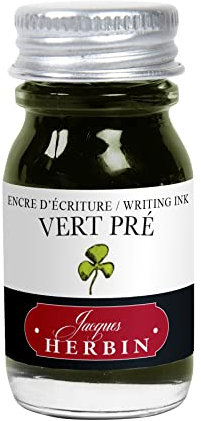 Herbin Bottled Fountain Pen Ink, 10ml - Green Meadow