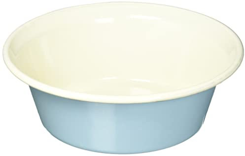 Karl Krüger Schüssel Sylt 20 cm, Emaille, blau