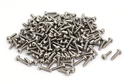 Sourcingmap M2x8mm 304 Stainless Steel Button Head Torx Screws Fasteners 200pcs