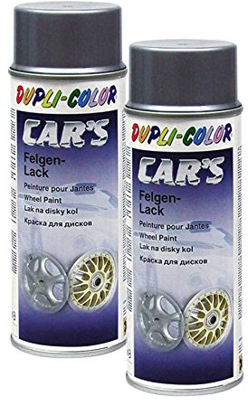 2X DUPLI-Color Cars FELGENSILBER FELGE SCHUTZLACK DAUERHAFT HOCHPIGMENTIERT 600