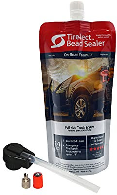 TireJect Sellador de neumáticos para reparación de Llantas Planas, Fugas de Cuentas, pinchazos