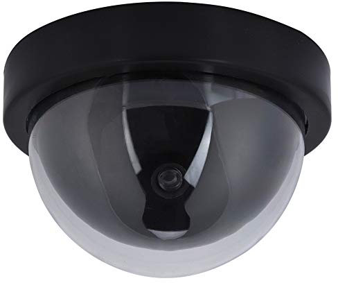 Sonew Kamera Attrappe, Im Freien Innen Gefälschte Kamera, Dummy Dome Überwachungskamera simulierte Lockvogel mit 1pc LED Licht