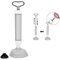 Supernet 124321 Leyendas Desatascador Neumático de Tuberias, Desatascador para Inodoro, Bañera, Ducha, Lavabo, Gris