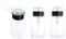 3PCS 200ML/6.8oz Big Empty Refill Clear Plastic Push Down Pump Dispenser Vial Bottles Cosmetic Storage Container with Flip Cap Travel Packing Jars for Make-up Water Toner Nail Polish Remover Liquid