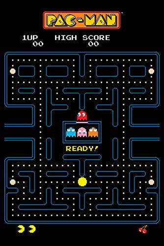 Pac-Man - Maze - Game Poster Plakat Druck - Grösse 61x91,5 cm