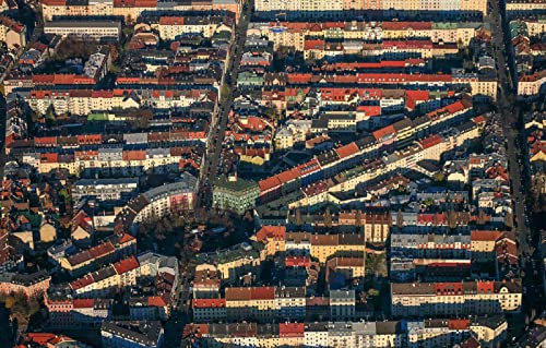LHJOYSP Puzzle Kinder 1000teile Kinder Stadtstraße München Bayern, Deutschland 75x50cm