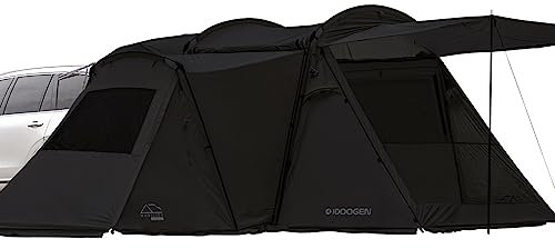 IDOOGEN Mobility A SUV Autozelt mit Markise Schatten Camping Auto Zelt Wasserdicht Sonnenschutz Heckklappe Zelt (A5, Schwarz)
