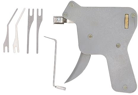 Uadme Schlosser Werkzeug, Lockpicking Set, 6 Stück Lock Pick Gun Schlosser Werkzeug Türschloss Öffner, für Vorhängeschlösser aus Messing, Antikschlösser, Schlösser im Alten Chinesischen Stil