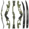 ILF Recurve Bogen für Erwachsene Jugend Jagd 30-60Lbs 62 Takedown Recurvebogen Rechtshänder Recurvebogen Gordon Bogen Gliedmaßen CNC-Bearbeitung (Olivgrün, 40LBS)
