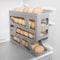 HOTUT Distributeur Automatique d'œufs à 4 Niveaux, Distributeur d'œufs pour Réfrigérateur, Organisateur d'œufs au Réfrigérateur, Distributeur Oeufs pour Réfrigérateur, Cuisine, Armoires - Gris