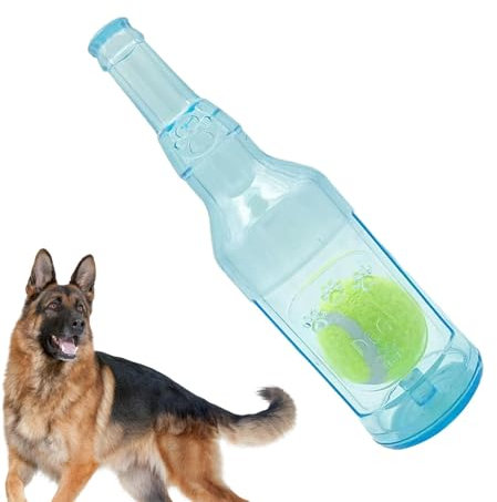 Bottle Toys for Dogs | Puppy Squeaky Toy | Funny Bottle with Ball Toy Pet Accessories, Dog Toy Water Bottle Cruncher for Small to Large Dogs