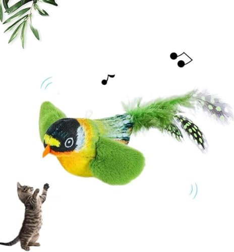 katzenspielzeug vogel, fliegender vogel katzenspielzeug, katzenspielzeug vogel flattern, interaktives katzenspielzeug piepsendes vogelspielzeug für katzen, katzenspielzeug vogel fliegt elektrisch