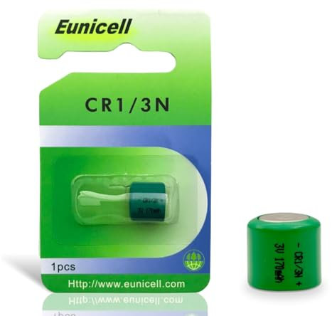 1 x CR1/3N Eunicell 3V Lithium Batteries For Cameras, Calculators, Dog Collars, Computer Motherboards