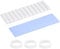 PATIKIL M.2 2280 Nvme SSD Heatsink 70x22x3mm, Radiator Cooler Aluminum Heat Sink Cooling Fin with Thermal Pad/Tape/Rubber Ring for Laptop Electronics CPU Led, Silver