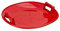 Tellerbob Tellerrutscher Rutscher Bob Schlitten Rodel Kunststoff rot Ø 66cm
