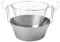 Artame ART23224 – Friteuse inox traditionnelle dite friteuse du Nord fond thermique et panier acier étamé - Ø 24cm, 2.8l