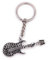 H-Customs Rock Guitar avec Notes Porte-clés en métal argenté Pendentif
