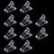 VNC 10Pcs Nail Tips Clip for Quick Building Polygel nail forms Nail clips for polygel Finger Nail Extension UV LED Builder Clamps Manicure Nail Art Tool