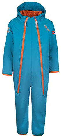 Trollkids Kids Nordkapp Overall 104, deep lagoon/cinnamon