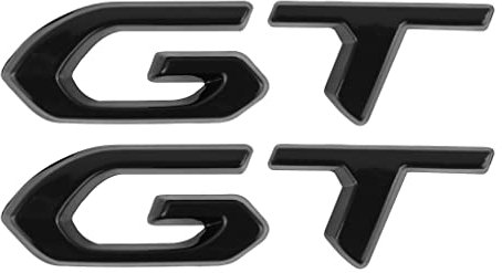 GT Emblem Auto-Abzeichen hinten Logo Dekorative Autoaufkleber (schwarz)