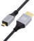 chenyang Câble HDMI 2.1, HDMI mâle vers micro HDMI mâle 8K @ 60 Hz 4K @ 120 Hz 48 Gbps ultra haut débit plaqué or 1 m pour TV, moniteur, ordinateur