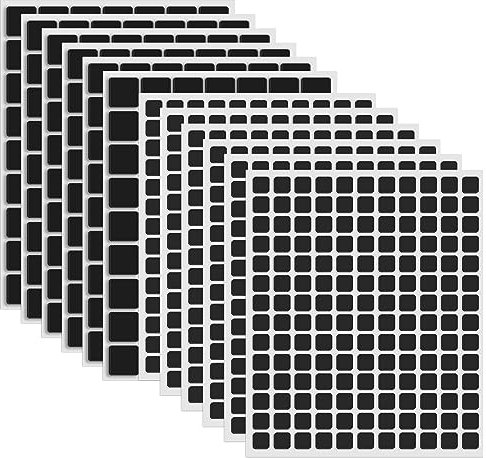 BAOFALI 12 Stück/Sets 3D doppelseitige selbstklebende Schaumstoffquadrate in 2 Größen für Kartenherstellung, schwarz, permanent, klebrig, dimensionale Klebstoffe zum Aufhängen von Bildern, Fotos,